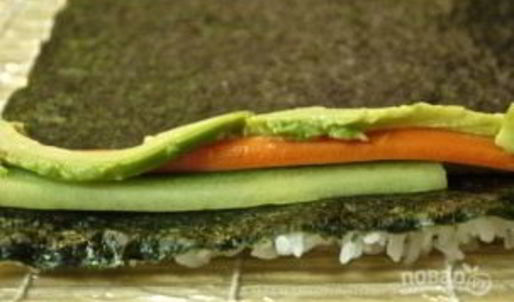 роллы овощные