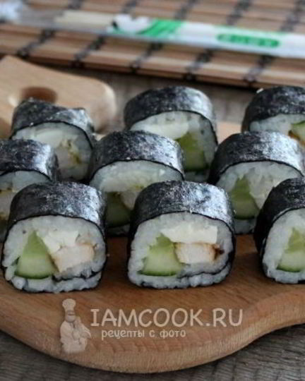 Рецепт роллов с курицей