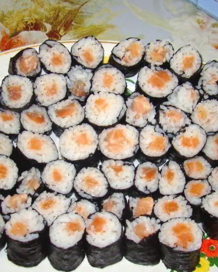 Рецепт роллов с семгой