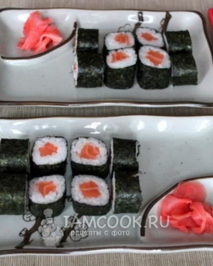 Рецепт роллов сяке маки
