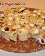 Сладкие роллы из блинов