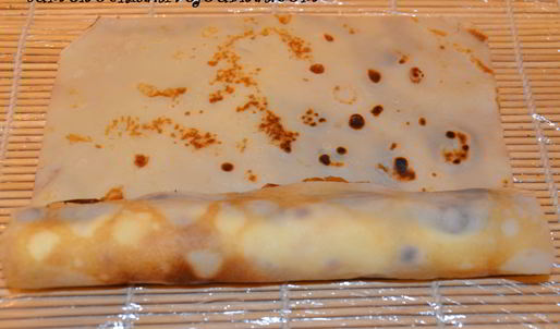 сладкие роллы из блинов