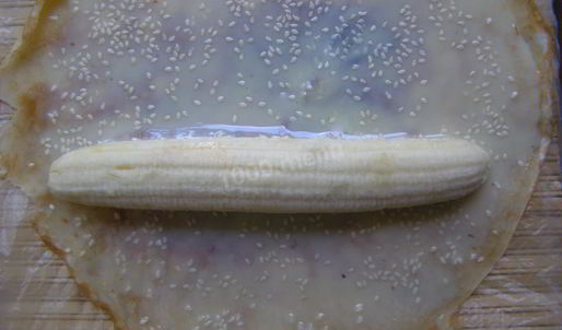 сладкие суши роллы с бананами