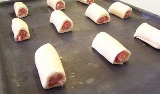 советские роллы — сосиска в тесте