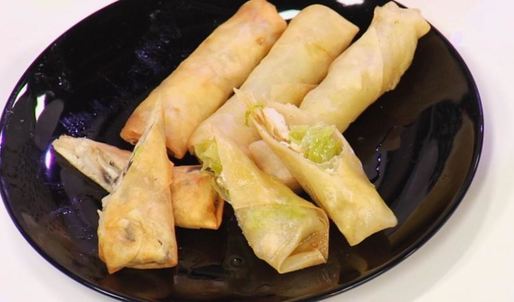 спринг-роллы с курицей