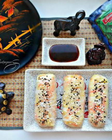 Рецепт спринг-роллы с кускусом и овощами