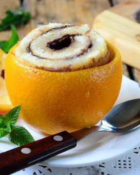 Цинамоновые роллы в апельсиновой корке
