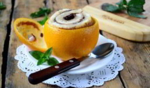 цинамоновые роллы в апельсиновой корке