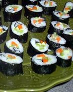 Вегетарианские суши роллы с тофу