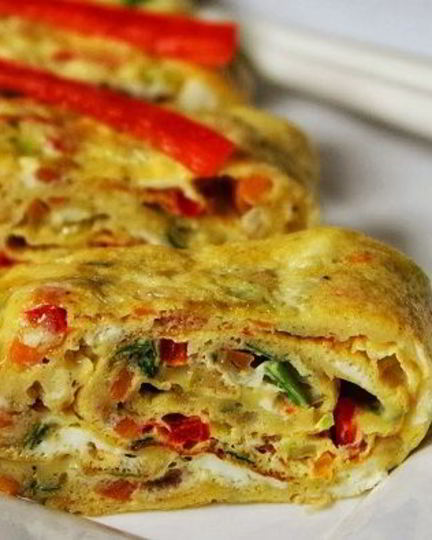 Рецепт яичных роллов по-корейски