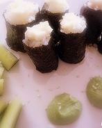 Запеченные роллы с красной рыбой