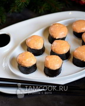 Запеченные роллы с креветками