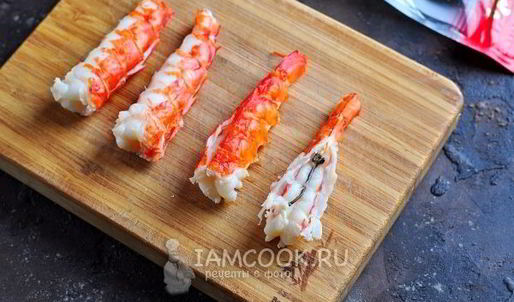 запеченные роллы с креветками
