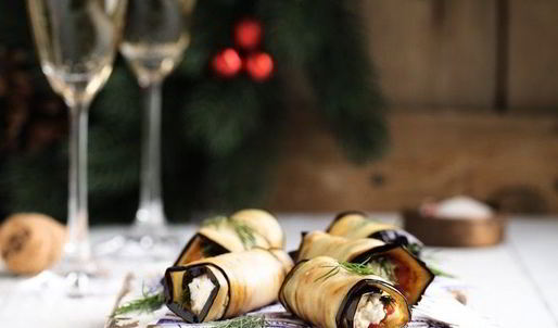 баклажанные рулетики