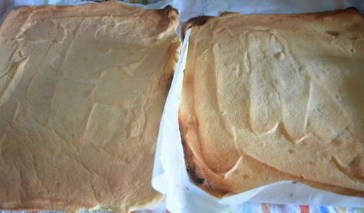 двойной бисквитный рулет с джемом