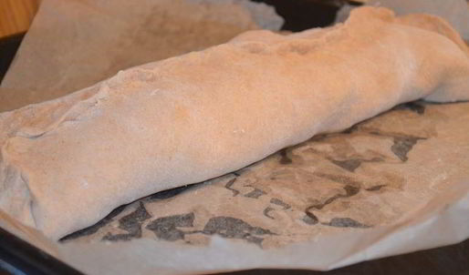 грибной рулет из картофельного теста