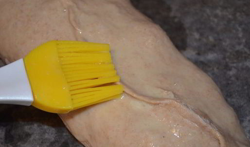 грибной рулет из картофельного теста