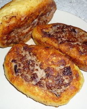 Картофельный рулет с мясом