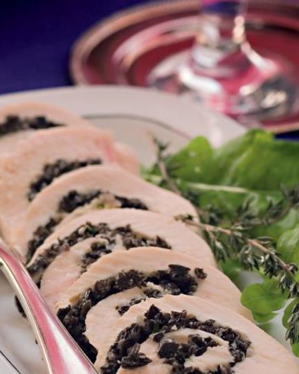 Рецепт куриного рулета с солеными грибами