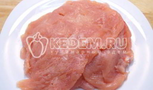 куриный рулет с сыром и укропом