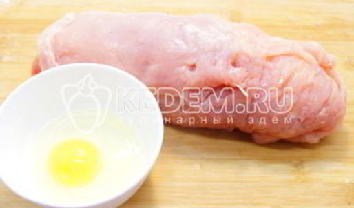 куриный рулет с сыром и укропом