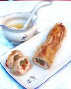 Куриный рулет в беконе