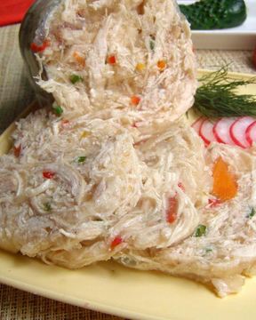 Куриный рулет в бутылке