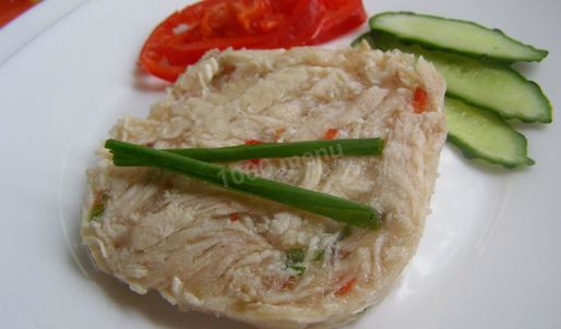 куриный рулет в бутылке