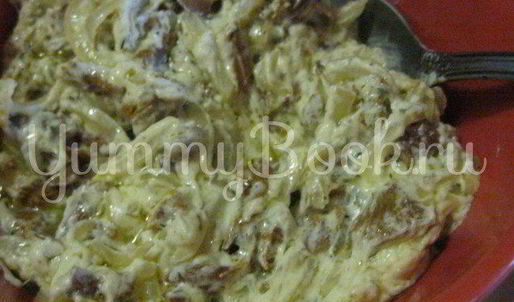 мясной рулет с грибами в беконе