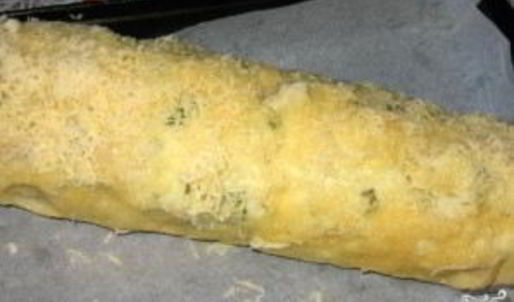 мясной рулет в сырно-картофельной оболочке