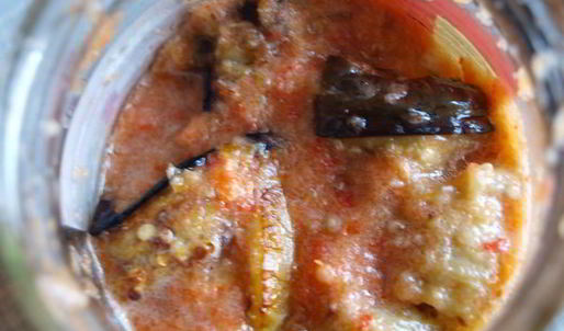 острые рулетики из баклажан