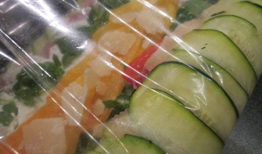 рулет из курицы в цукини