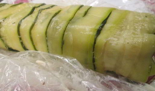рулет из курицы в цукини
