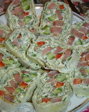 Рулет из лаваша с горбушей