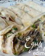 Рулет из лаваша с грибами