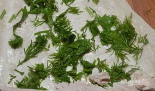 рулет из лаваша с грудкой