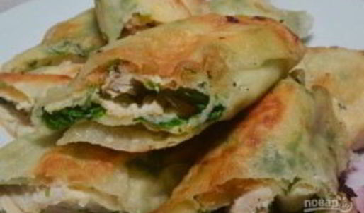 рулет из лаваша с грудкой