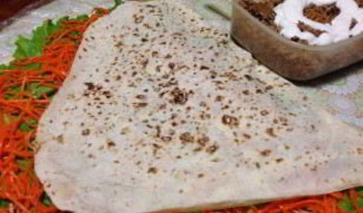 рулет из лаваша с морковкой по-корейски