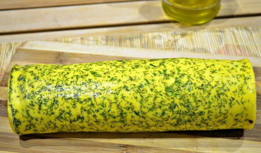 рулет из омлета с грибами