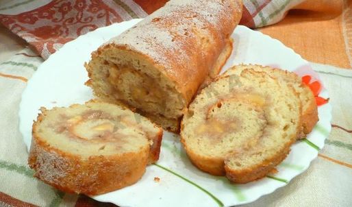 рулет с бананом