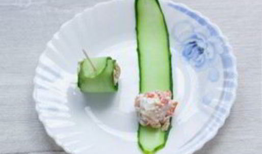 рулетики из огурцов с начинкой