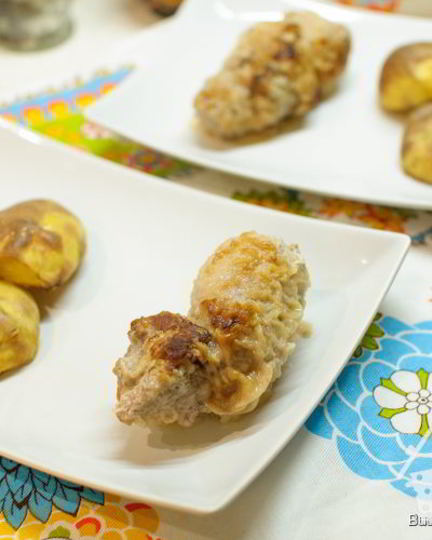 Рецепт рулетиков из свинины