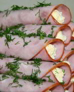 Рулетики с ветчиной