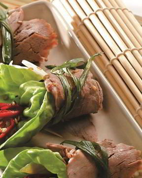 Рулеты из отварной говядины