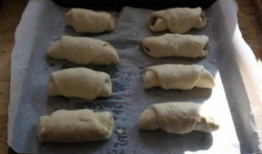 рулеты с ветчиной