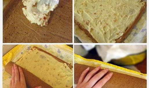 шоколадный рулет рождественское полено