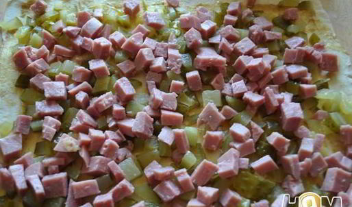 слоеный рулет с ветчиной и сыром