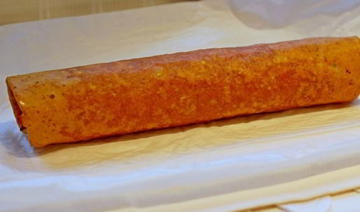 тыквенный рулет с мясным фаршем