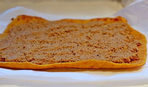 тыквенный рулет с мясным фаршем