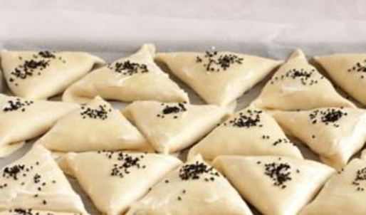 слоеная самса с тыквой